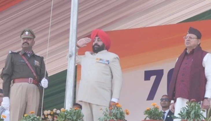 गणतंत्र दिवस के अवसर पर राज्यपाल लेफ्टिनेंट जनरल गुरमीत सिंह (से नि) ने लोक भवन एवं परेड ग्राउंड में फहराया राष्ट्रीय ध्वज