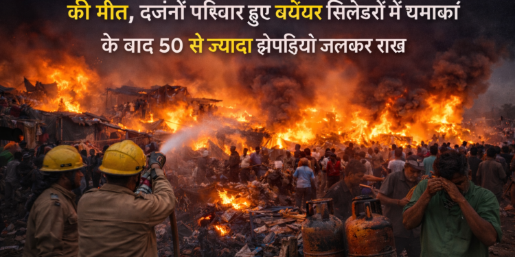 लखनऊ में भीषण आग का तांडव…विकासनगर की झुग्गियों में दो बच्चों की मौत, दर्जनों घर जलकर राख