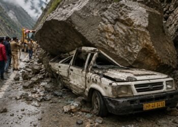 हिमाचल में दर्दनाक हादसा, चलती टाटा सूमो पर गिरा विशाल बोल्डर, 13 लोगों की मौत