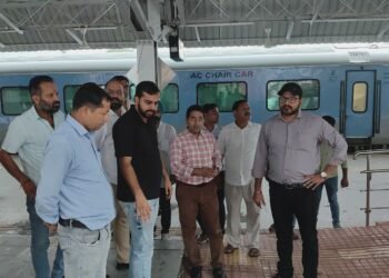 कोटद्वार के निर्माणाधीन नए रेलवे स्टेशन का निरीक्षण, अक्टूबर तक काम पूरा होने की उम्मीद