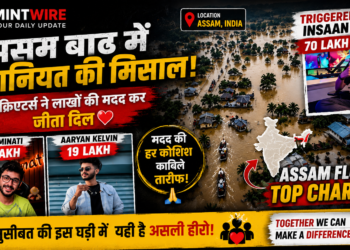 असम बाढ़ पीड़ितों के लिए इन्फ्लुएंसर आर्यन केल्विन ने जुटाए 19 लाख रुपये, 24 घंटे में बनाया नया रिकॉर्ड, कैरीमिनाटी का तोड़ा रिकॉर्ड